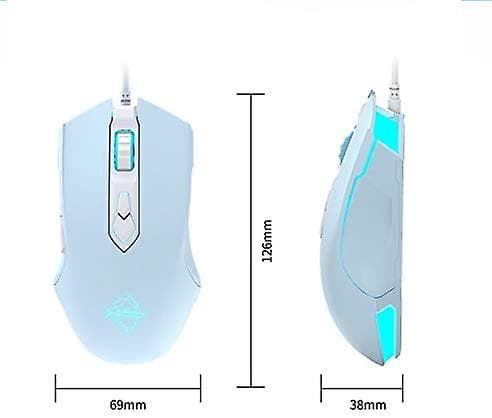 Aj52 Watcher Rgb Gamingmus, Programmerbar 7 Knappar, Ergon