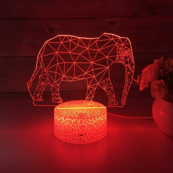 3D Illusionslampe b b-8 Robotter Natlampe 3D Natlampe til