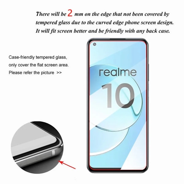 8IN1 Härdat glas för Realme C25S skärmskydd kameraskydd
