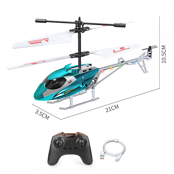 Fjärrstyrd helikopter, 2,5 kanal, hög och låg hastighet, LED Li