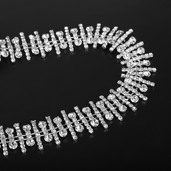 1 Yard Rhinestone Crystal Chain Craft Sy på kläder Väska Handarbete DIY Dekoration (#2)