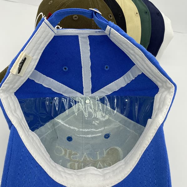 Hat Dame Brev Broderi Mode Afslappet Blød Top Baseball Blue