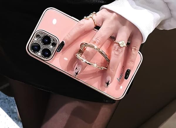 Kompatibel med iPhone 11 Pro Deksel for jenter Kvinner Søt Gl