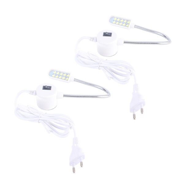 2 kpl LED-ompelukonevaloa Joustava työompeluvalo magneettijalustalla