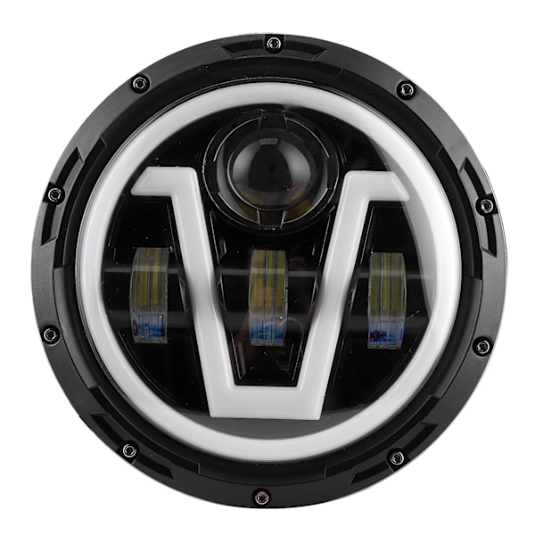 7 tommers runde LED-frontlykter Hvit Gult Lys IP67 Vanntett Passer for Jeep Wrangler JK 07-18
