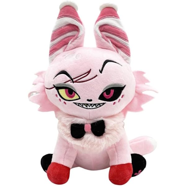 2024 Hazbin Hotel Plysch, 12\" Angel Dust Meow Plyschleksak för TV-fans, Present till pojkar och flickor för födelsedag, påsk och jul Pink