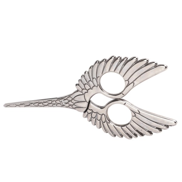 Broderisax Fjäderform Rostfritt Stål Material Silver Färg Retro Design DIY Sy Sax för Scrapbooking