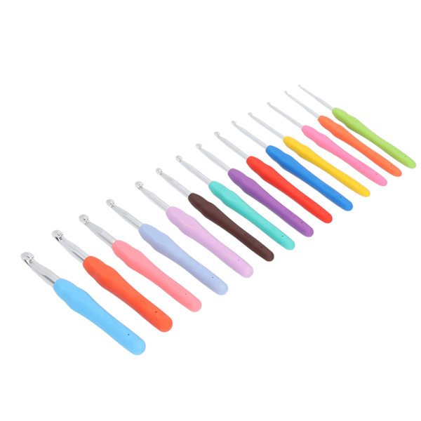 37 stücke Häkelnadeln Set Tragbare Bunte Ergonomische Weiche Griff Strick Häkelnadel Kit Anfänger Geschenk