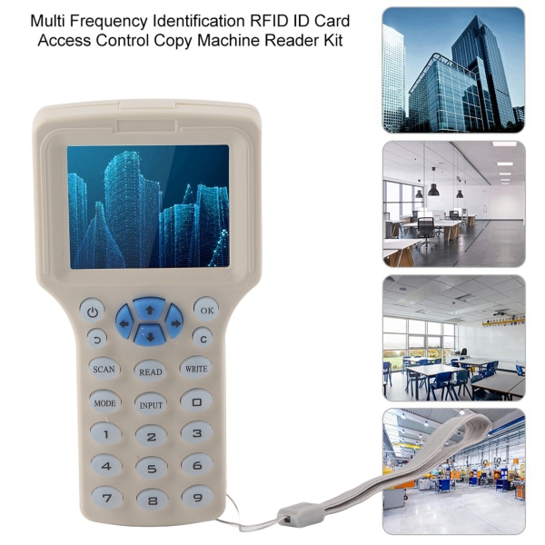 Multi Frequency Identification RFID ID-kort Access Control Copy Machine Reader Kit