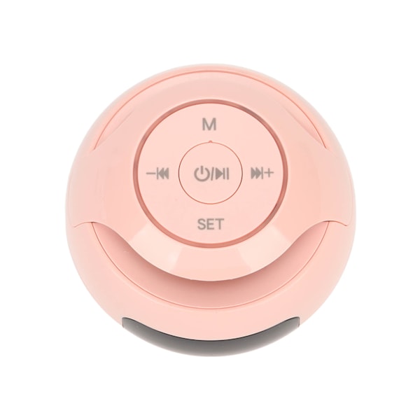 Bluetooth-väckarklocka Högtalare Färgglad Mini Bärbar Hushåll Trådlös FM-radio Med Röstmeddelanden Rosa