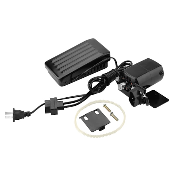 Gammal symaskinsfotkontrollpedalmotor kolborstremset   CW