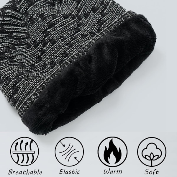 Musikbeanie för kvinnor, Beaniehatt med trådlösa hörlurar, Musik Audio, Dam, Flickor, Vintermössa med mikrofon, Handsfree, Utomhussporter, Hörlurar