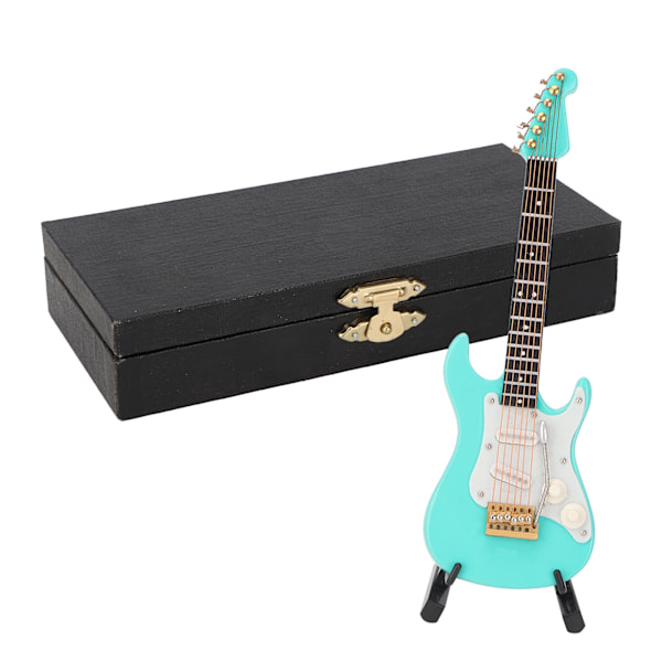 Mini Guitar Replica Miniature Guitar Musikinstrument Model Hjemmekontor DekorationS