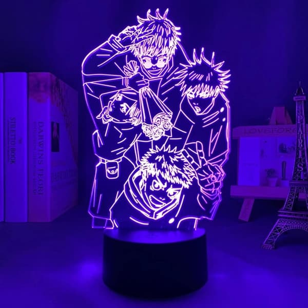 Jujutsu Kaisen Gojo 3D Illusjon Nattlampe Smart Touch