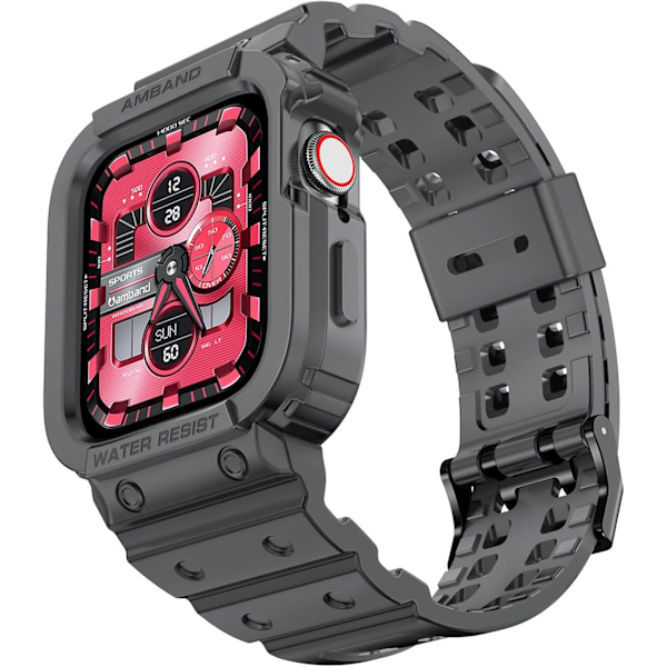 Yhteensopiva Apple Watch Series -rannekkeiden kanssa, kirkas naisten malli 41mm/40mm/38mm kotelolla, kaunis söpö kristalliranneke hyytelösuojalla Gray 38/40/41mm