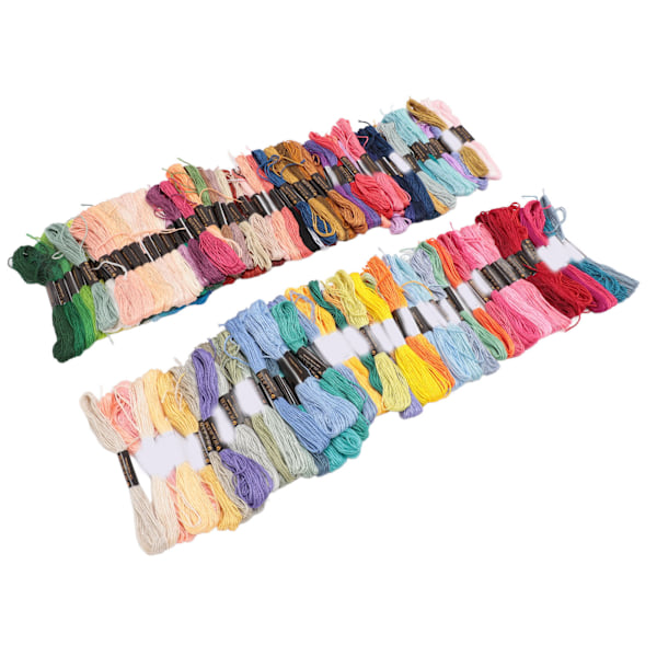 Broderigarn 150 farger 6 tråder Polyester broderigarn håndverkstråd for DIY syverktøy