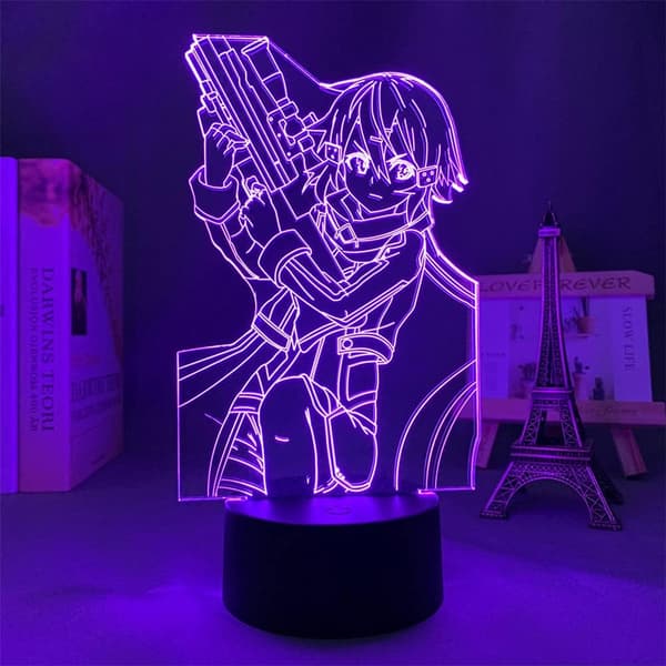 SAO Anime Figur LED Lys Søte Gutter & Jenter Julebursdag