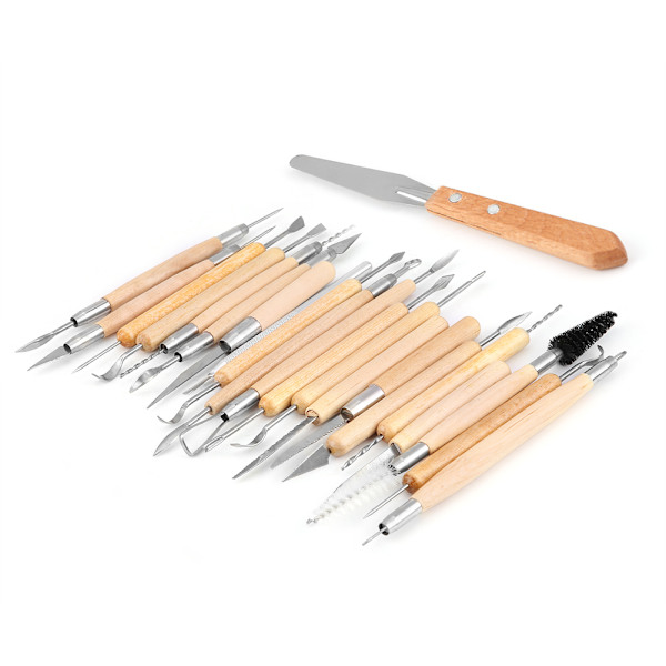 JR2-18 22 st DIY-snidningsverktyg Lerskulpturverktyg Set Tillbehör