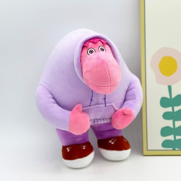Inside 2 Plysch, Stoppade Figurer Dockor Ångest Förlägenhet Ennui Plyschdjur Leksak för Filmfans, Bra Födelsedag Påsk för Pojkar Flickor Fans Purple