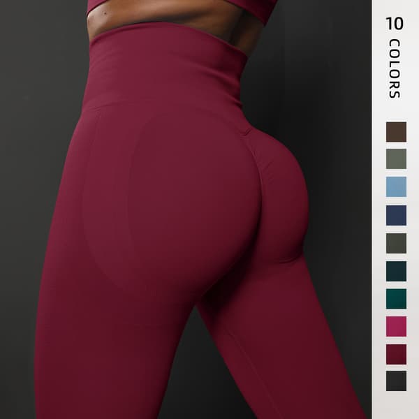 Eggings for kvinner, Scrunch Butt Gym Sømløs Booty Tight (L)