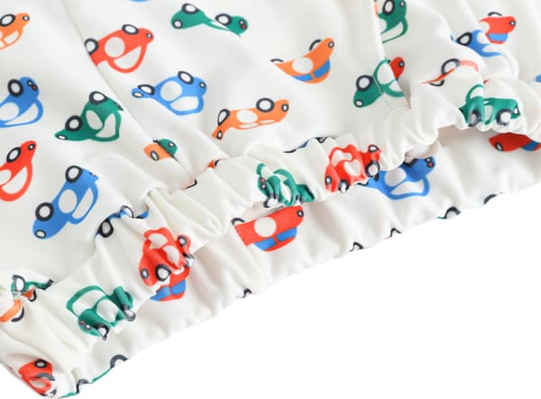 Økologisk bomulls pyjamas shorts sett for gutter og jenter, 2 deler, S(Bil)