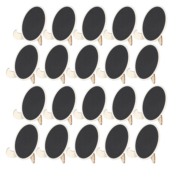 2 Set Trä Mini Krita Tavlor Plats Kort Bröllop Dekoration Hantverk Display Griffeltavla