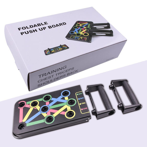 Push-up Bracket Board Folding Multi-funktionel 14-funktion Fitness Board Hjem Indendørs Sportsudstyr Abdominal Fitness
