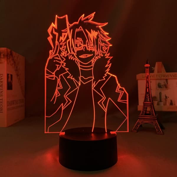 3D Nattlys 3D Illusjonslampe Denki Kaminari Led Nattlys