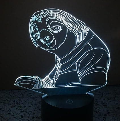 Bursdagsgave Dovendyr 3D Optisk Illusjon Morsom Gave Nattlampe