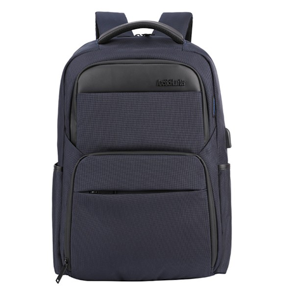 Laptop Ryggsäck Mode Fritid Stor Kapacitet Svart Laptop Dator Ryggsäck för Utomhus Resa Skola Väska
