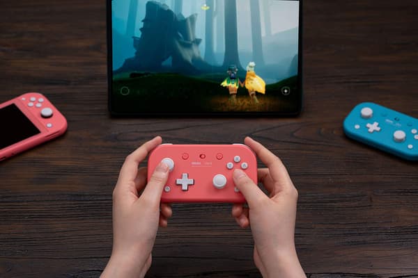 Lite 2 Bluetooth -peliohjain Switchille, Switch Litelle, Androidille ja Raspberry Pi:lle (Pinkki) Pink