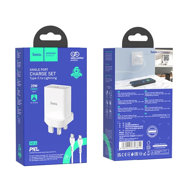 hoco. NK6 Onda enkel port PD20W lader egnet for iPhone