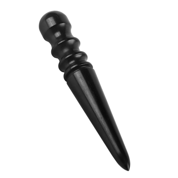 1 st svart träläderkantpolerare polerad slipverktygssats (tjockt runt huvud)
