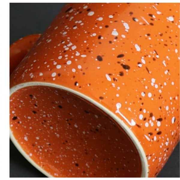 Gave Keramisk Lejrbålskrus, Enkelt 12oz - orange