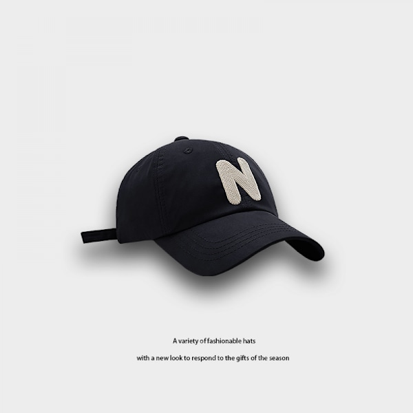 Hatt Brev Broderad Justerbar Baseballkeps White