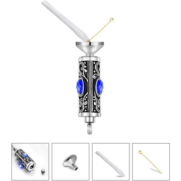 1 st kristallationsurna halsband för aska minnessak crema