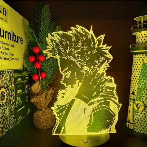 3D LED-lampa My Hero Academia Hitoshi SHINSO Anime nattljus