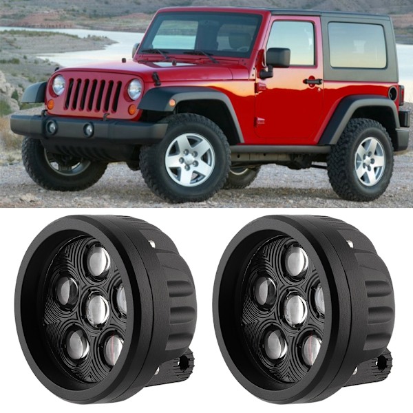 1 Par 18W LED Arbejdslys Rundt LED Kørelys Spotlight Passer til Offroad Lastbiler Motorcykler