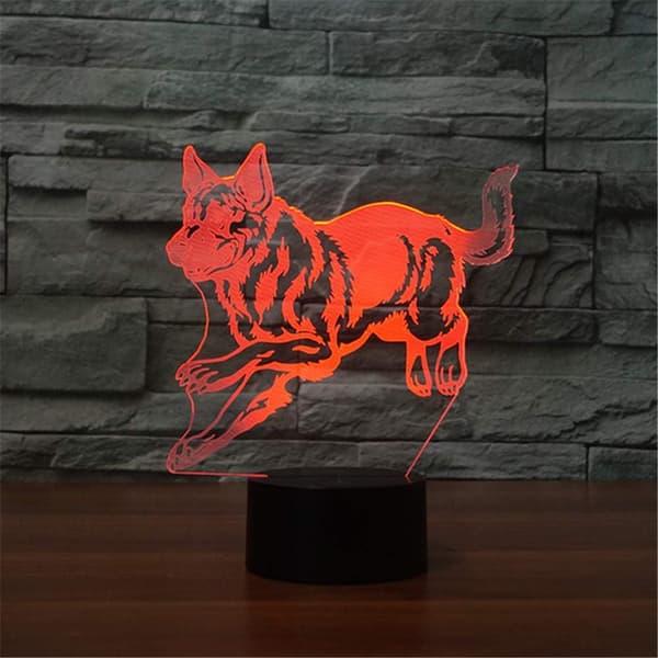 3D LED Optisk Illusion Tysk Hyrde Sensor Natlys