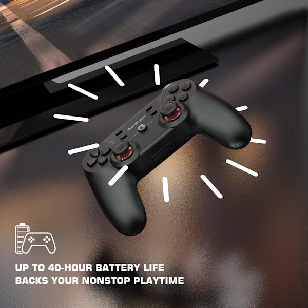 Trådlös spelkontroll T3, PC-kontroll för Windows 7/8/10/11, Android, Gamepad-joystick med Turbo och dubbla vibrationer, Spelkontroll för An GaneSir T3