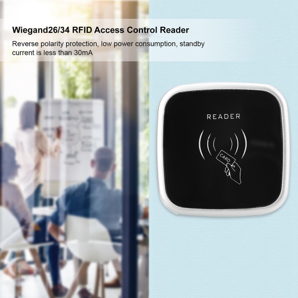 Wiegand26/34 RFID-adgangskontroll-leser 13.56MHZ/125KHZ IC/ID-kortleser IP65 vanntett (ID)