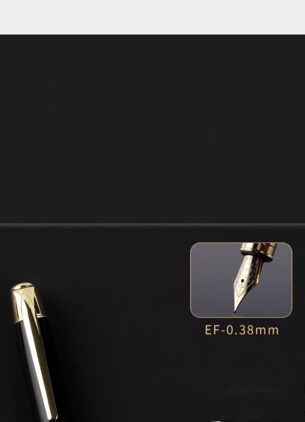 Premium Metall Fyllepenn - Gravert mønster - EF Nib - G