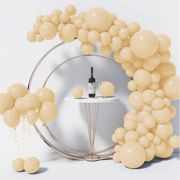 130PCS Nude Ballonger Olika Storlekar 18\" 12\" 10\" 5\" Ballong Garland Arch Kit perfekt för Födelsedagsfest, Examen, Babyshower, Bröllop, Semester De Nude