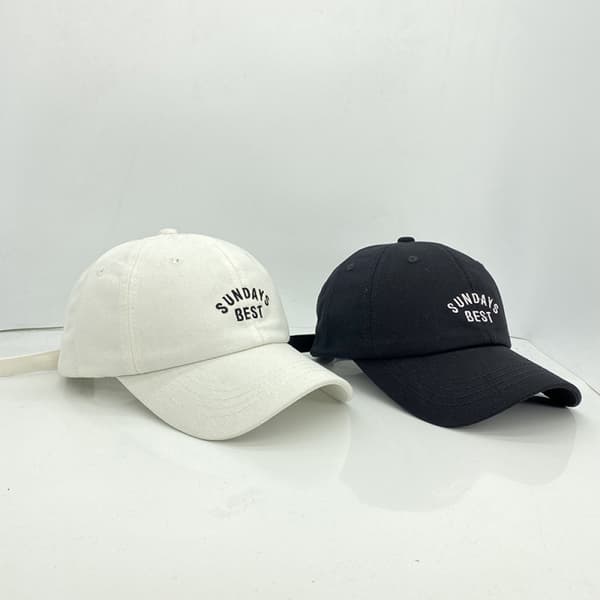 Hat Broderede Bogstaver Justerbar Studerende Casual All-Match Blue
