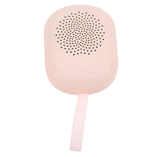 Bärbar trådlös högtalare 2 anslutningsmetoder IPX4 vattentät RGB liten trådlös högtalare med snöre för camping resor rosa
