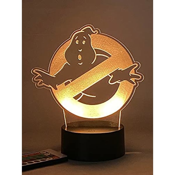 Ghostbuster 3D Led Night Light med fjärrkontroll