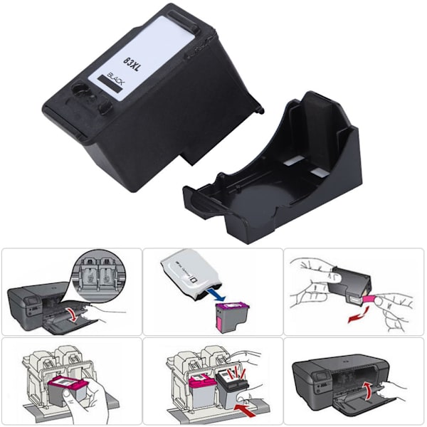 Printerpatroner til Canon PIXMA E518 E618  E510 E608 (83 sort)
