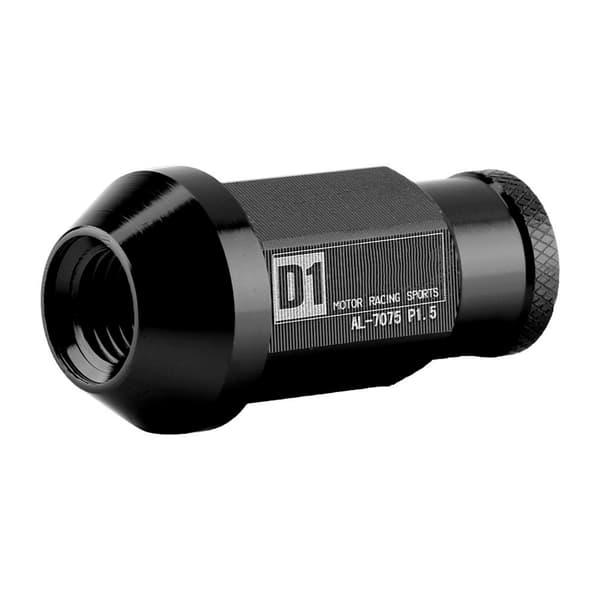 Bilskruv Racing Hjul Aluminium Mutter M12X1.5 (Svart)