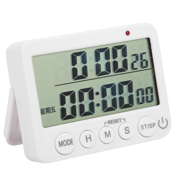 Timer Tid Påminnelse Klocka Liten Bärbar Köksverktyg Mute Vibration för Köksbakning