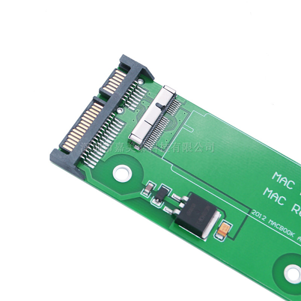 7+17Pin SATA-sovitinkortti, yhteensopiva SSD-levyjen kanssa 2012 vuoden MacBook Air/PRO Retina -malleista